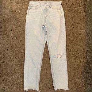 American Eagle Distressed High-Waisted Mom Jeans
